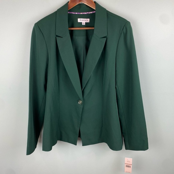 NWT Nanette Lepore Evergreen Single Button Front Blazer size 12 - Picture 2 of 10